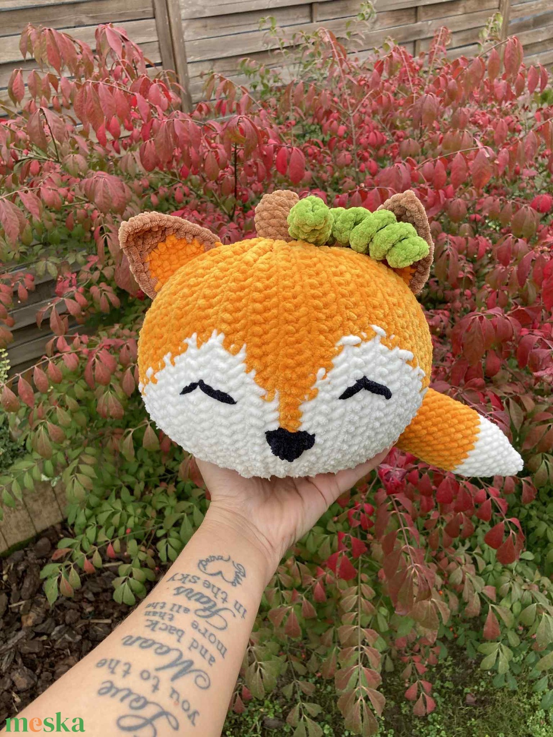 Rókás tökpárna - játék & sport - plüssállat & játékfigura - róka - Meska.hu Rókás tökpárna - játék & sport - plüssállat & játékfigura - róka - Meska.hu