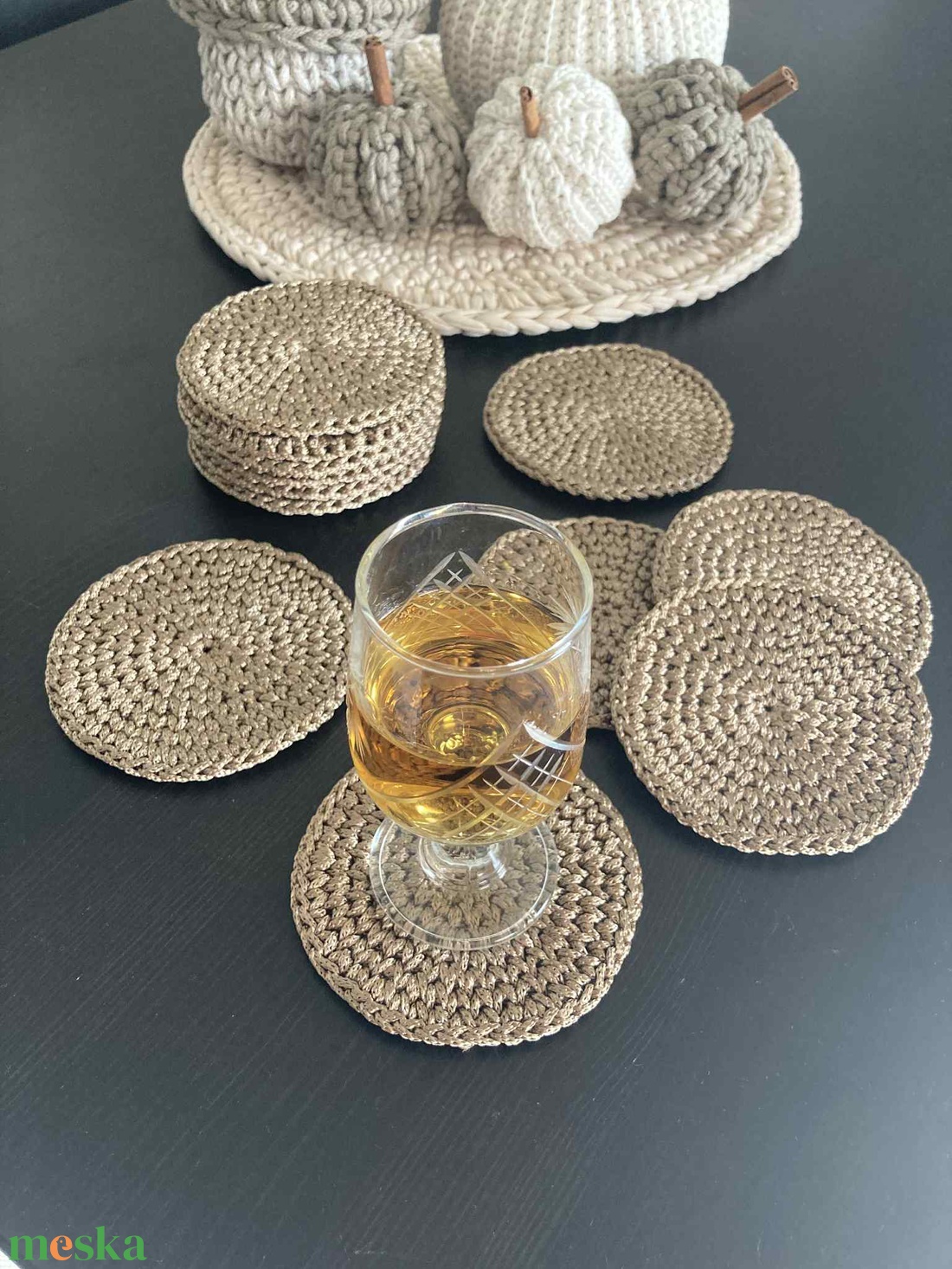 Poháralátét szett (6db) - otthon & életmód - konyhafelszerelés, tálalás - tálalás - tányér- és poháralátét - Meska.hu