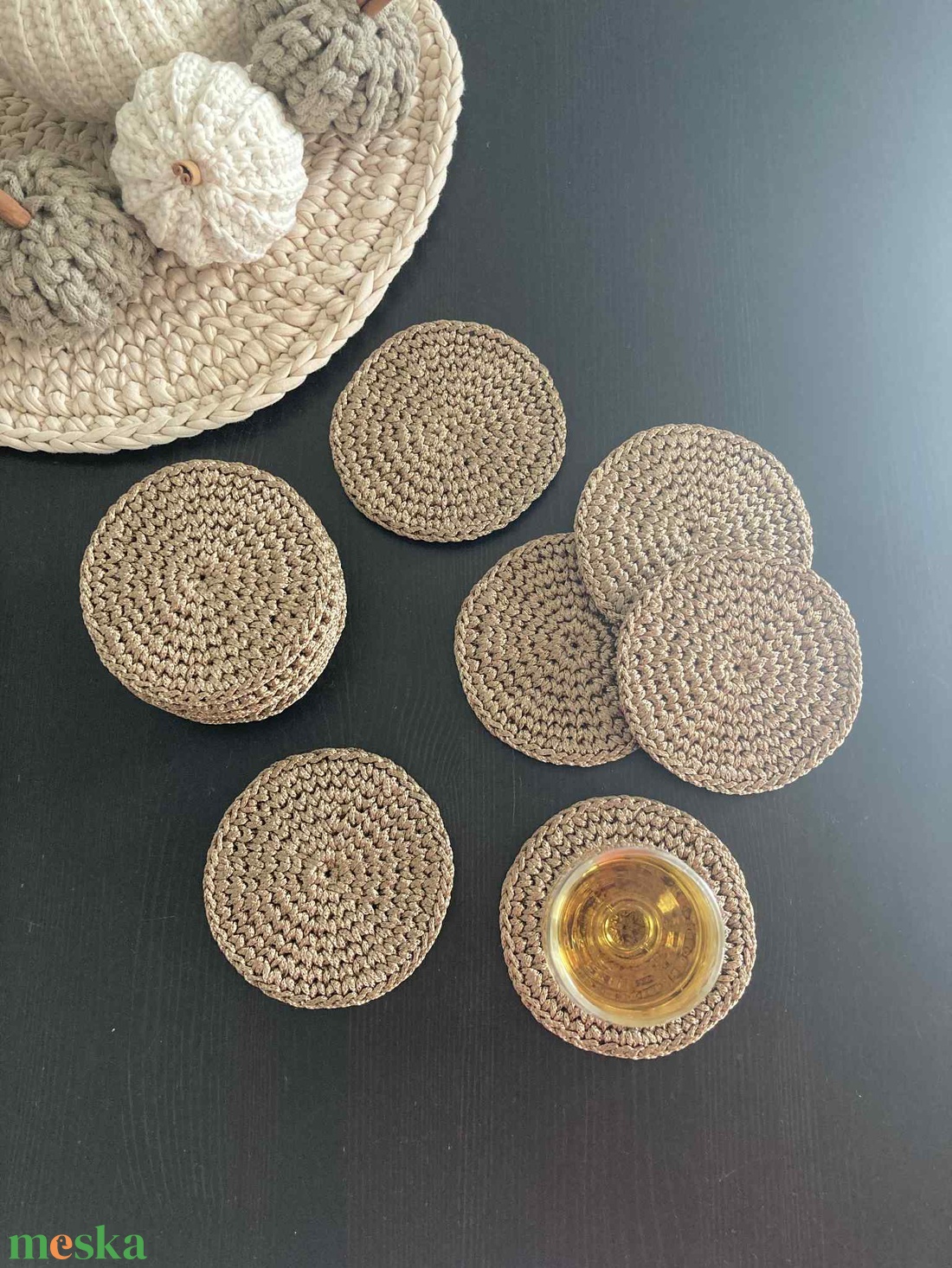 Poháralátét szett (6db) - otthon & életmód - konyhafelszerelés, tálalás - tálalás - tányér- és poháralátét - Meska.hu