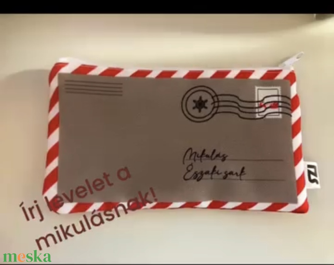 Levél a Mikulásnak boríték formájú karácsonyi neszesszer hópelyhes zipzárdísszel - karácsony - mikulás - mikulás ajándékok - Meska.hu Levél a Mikulásnak boríték formájú karácsonyi neszesszer hópelyhes zipzárdísszel - karácsony - mikulás - mikulás ajándékok - Meska.hu