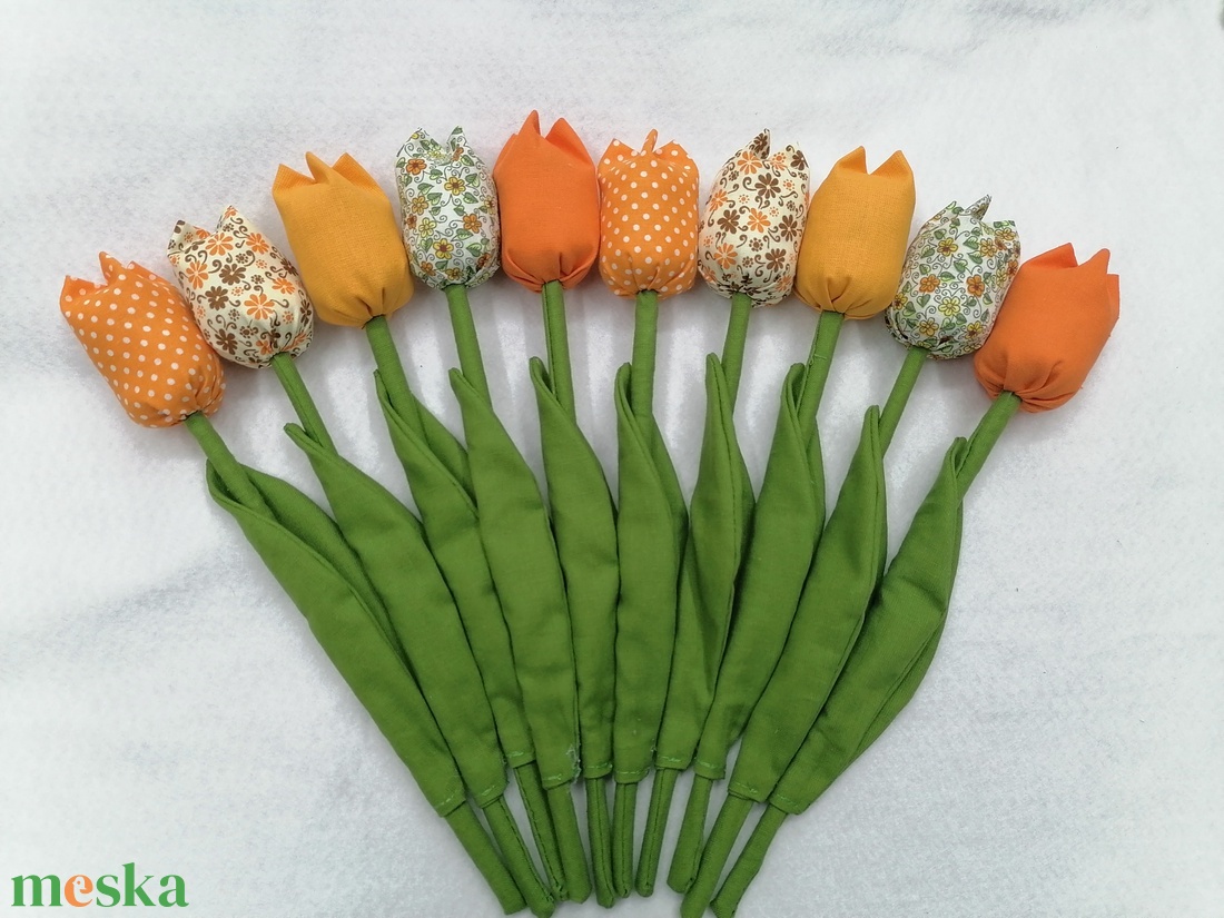 Textil tulipán - otthon & életmód - dekoráció - dísztárgy - Meska.hu