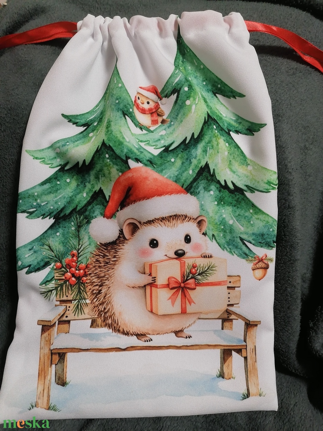 Mikulás zsák - karácsony - mikulás - mikulás zsák - Meska.hu