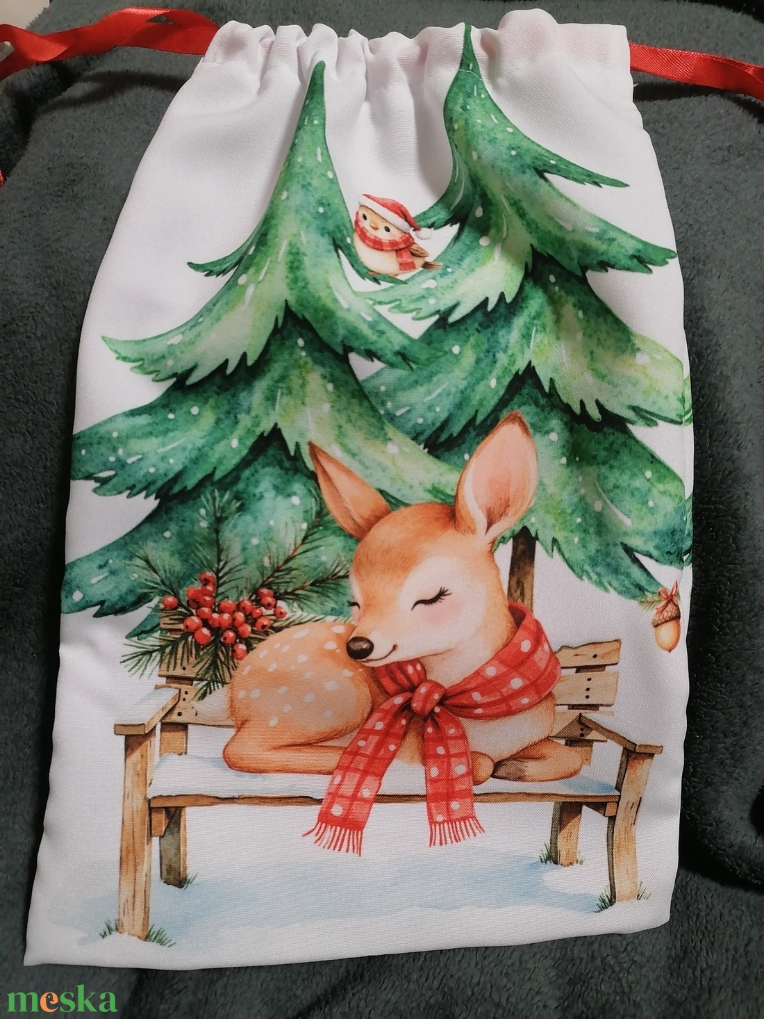 Mikulás zsák - karácsony - mikulás - mikulás zsák - Meska.hu