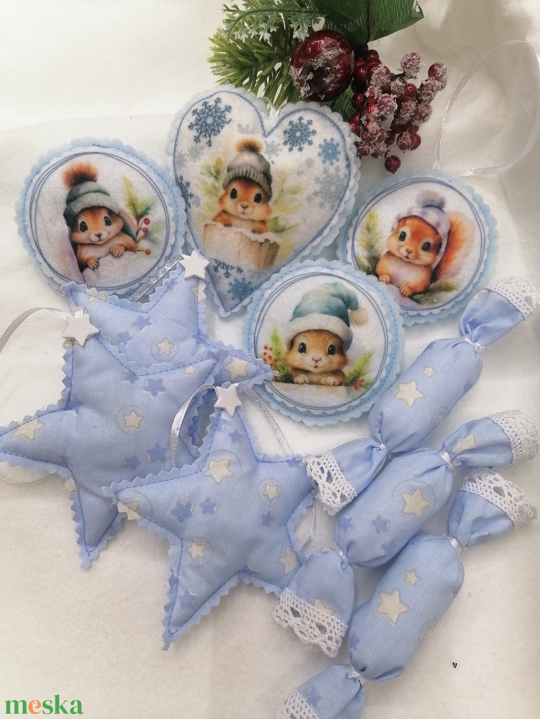 Karácsonyi dísz - karácsony - karácsonyi lakásdekoráció - karácsonyfadíszek - Meska.hu