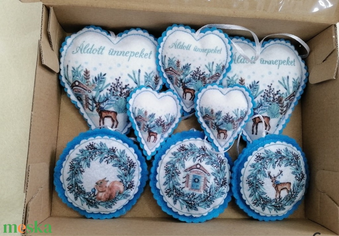 Karácsonyi dísz - karácsony - karácsonyi lakásdekoráció - karácsonyfadíszek - Meska.hu