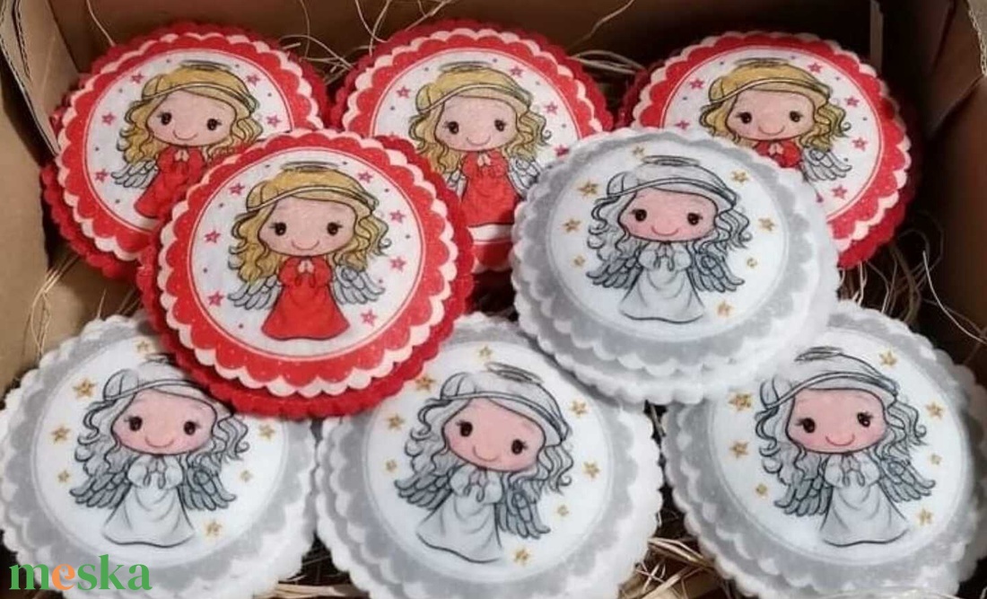 Karácsonyi dísz - karácsony - karácsonyi lakásdekoráció - karácsonyfadíszek - Meska.hu