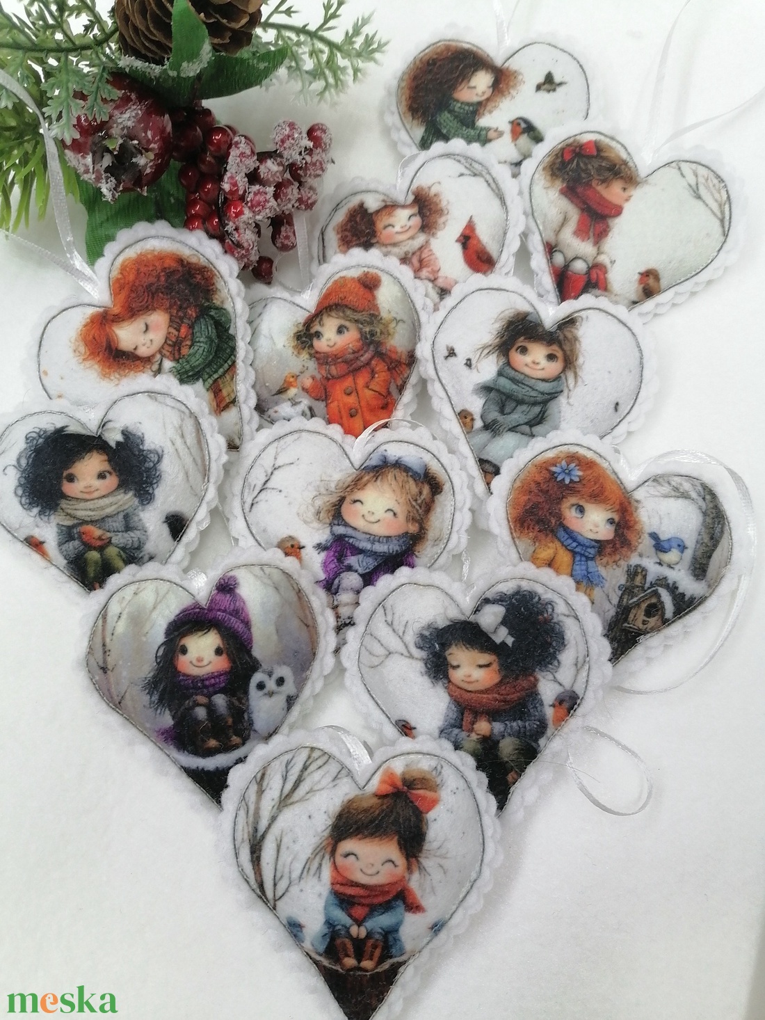 Karácsonyi dísz - karácsony - karácsonyi lakásdekoráció - karácsonyfadíszek - Meska.hu