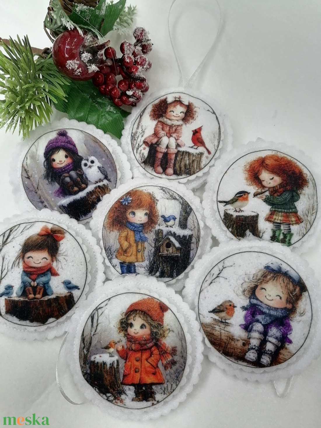 Karácsonyi dísz - karácsony - karácsonyi lakásdekoráció - karácsonyfadíszek - Meska.hu