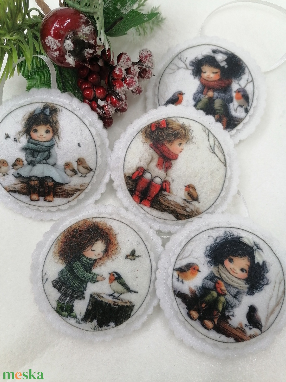 Karácsonyi dísz - karácsony - karácsonyi lakásdekoráció - karácsonyfadíszek - Meska.hu