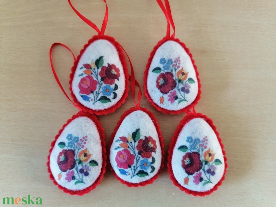 Virág mintás tojás dísz - otthon & életmód - dekoráció - dísztárgy - Meska.hu
