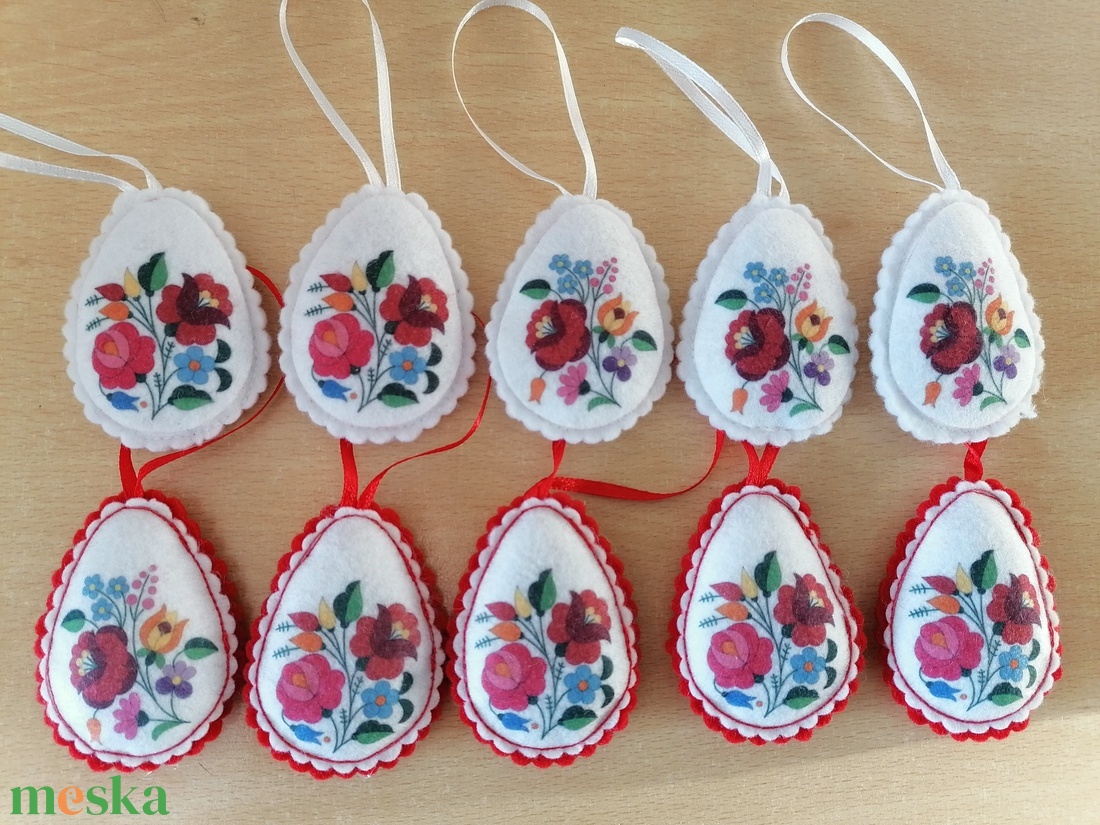 Virág mintás tojás dísz - otthon & életmód - dekoráció - dísztárgy - Meska.hu