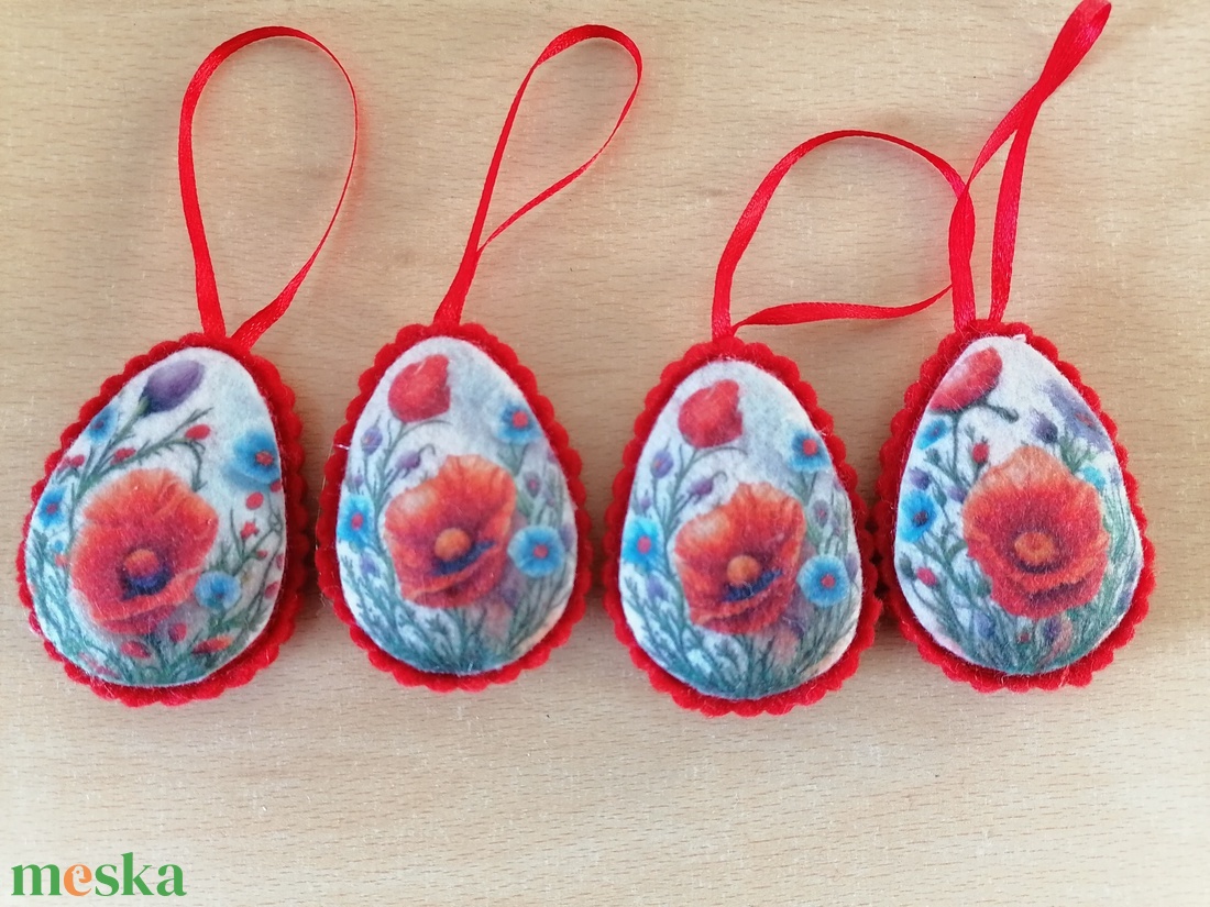 Virág mintás tojás dísz - otthon & életmód - dekoráció - dísztárgy - Meska.hu