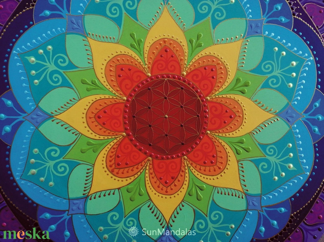 Csakra Mandala   - otthon & életmód - dekoráció - spiritualitás - mandala - Meska.hu