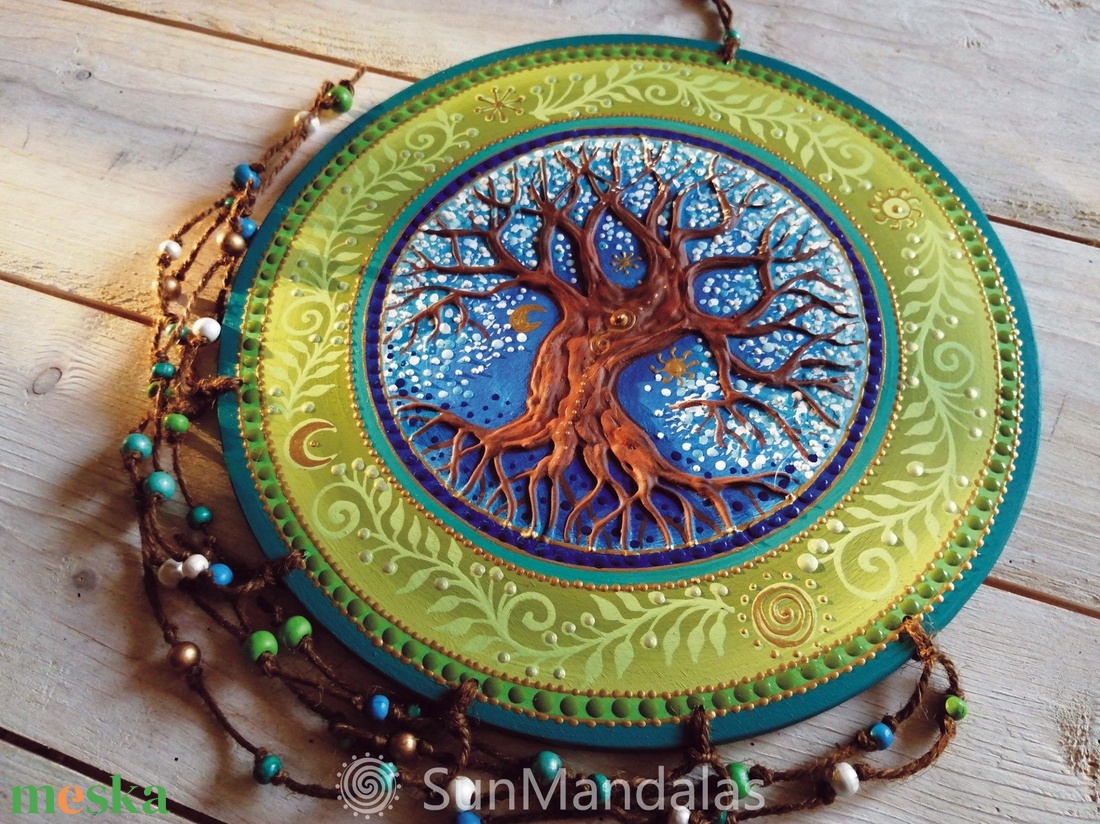 Zöldfa  Mandala  / Életfa  - otthon & életmód - dekoráció - spiritualitás - mandala - Meska.hu