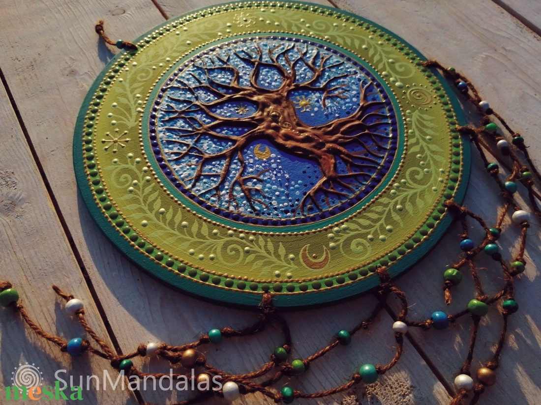 Zöldfa  Mandala  / Életfa  - otthon & életmód - dekoráció - spiritualitás - mandala - Meska.hu