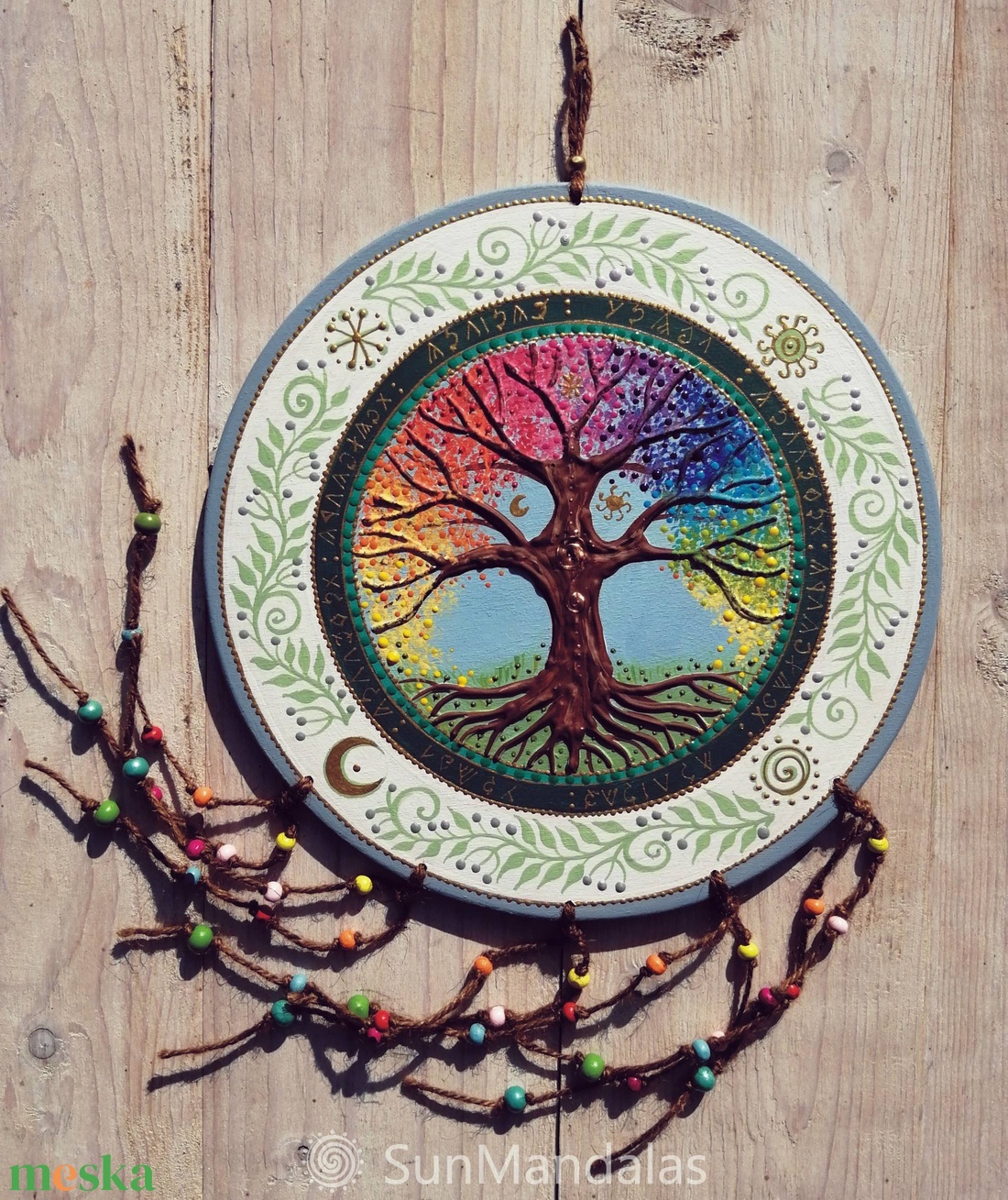 Szivárvány  Mandala  / Életfa  - otthon & életmód - dekoráció - spiritualitás - mandala - Meska.hu