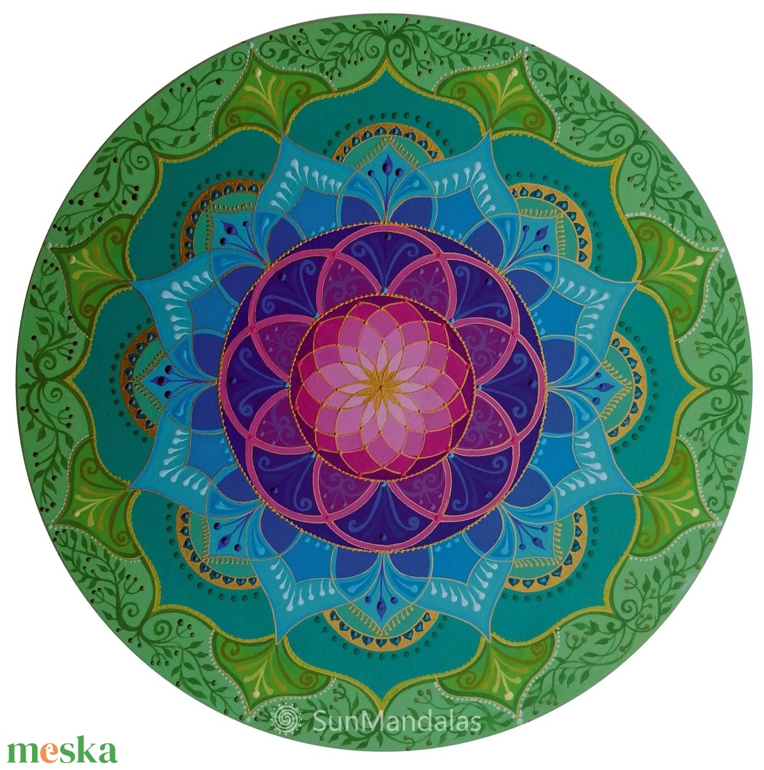 Tavirózsa  Mandala   - otthon & életmód - dekoráció - spiritualitás - mandala - Meska.hu