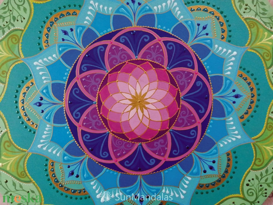 Tavirózsa  Mandala   - otthon & életmód - dekoráció - spiritualitás - mandala - Meska.hu