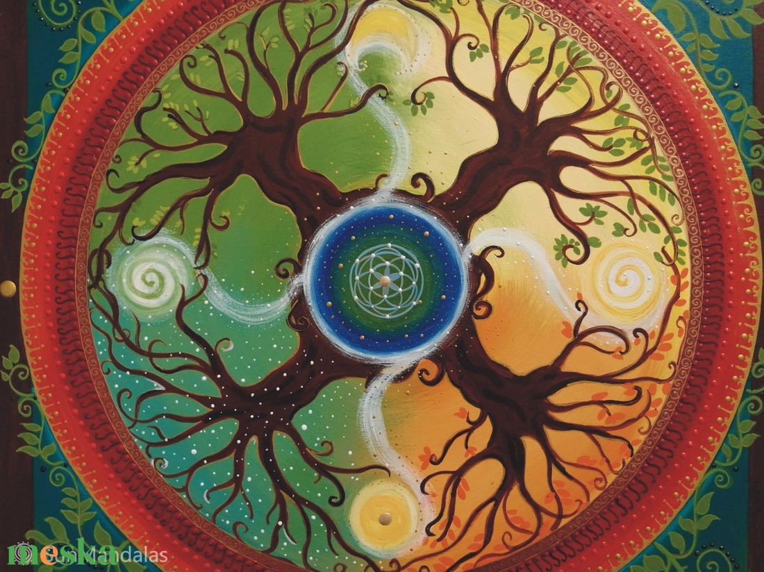 Négy évszak Mandala - otthon & életmód - dekoráció - spiritualitás - mandala - Meska.hu