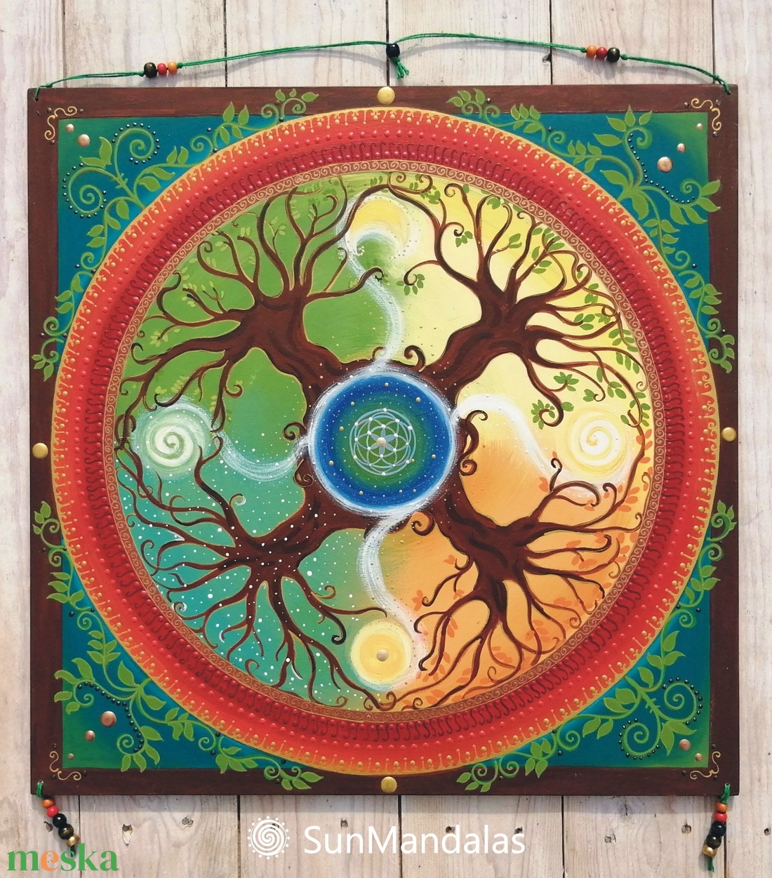 Négy évszak Mandala - otthon & életmód - dekoráció - spiritualitás - mandala - Meska.hu