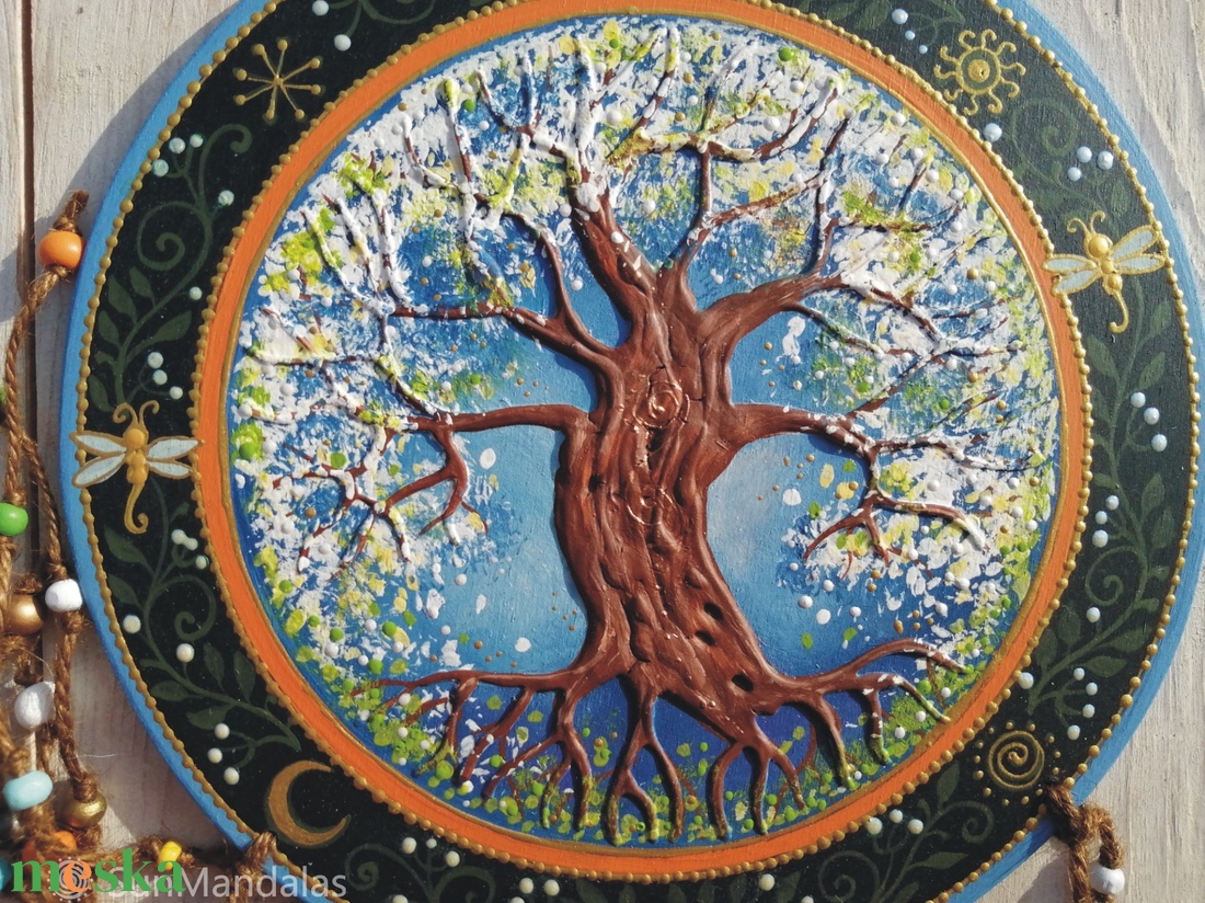 Meggyfa  Mandala  / Életfa  - otthon & életmód - dekoráció - spiritualitás - mandala - Meska.hu
