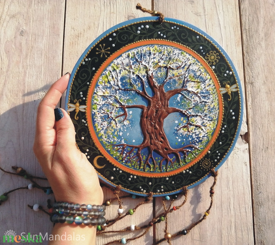 Meggyfa  Mandala  / Életfa  - otthon & életmód - dekoráció - spiritualitás - mandala - Meska.hu