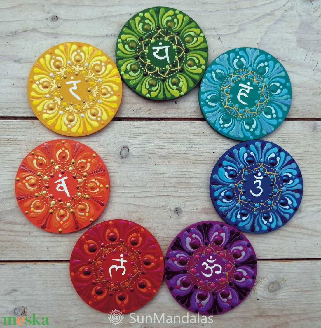 Csakra sor hűtőmágnes - otthon & életmód - dekoráció - spiritualitás - mandala - Meska.hu Csakra sor hűtőmágnes - otthon & életmód - dekoráció - spiritualitás - mandala - Meska.hu