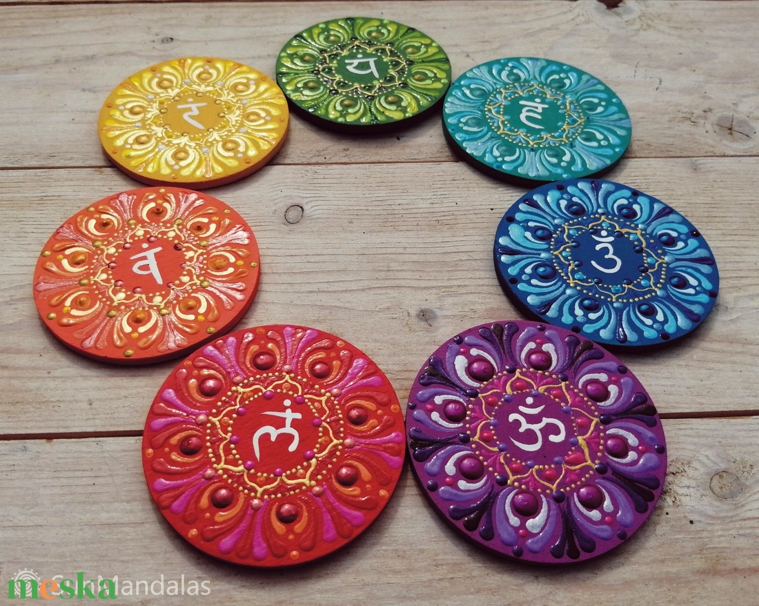Csakra sor hűtőmágnes - otthon & életmód - dekoráció - spiritualitás - mandala - Meska.hu Csakra sor hűtőmágnes - otthon & életmód - dekoráció - spiritualitás - mandala - Meska.hu