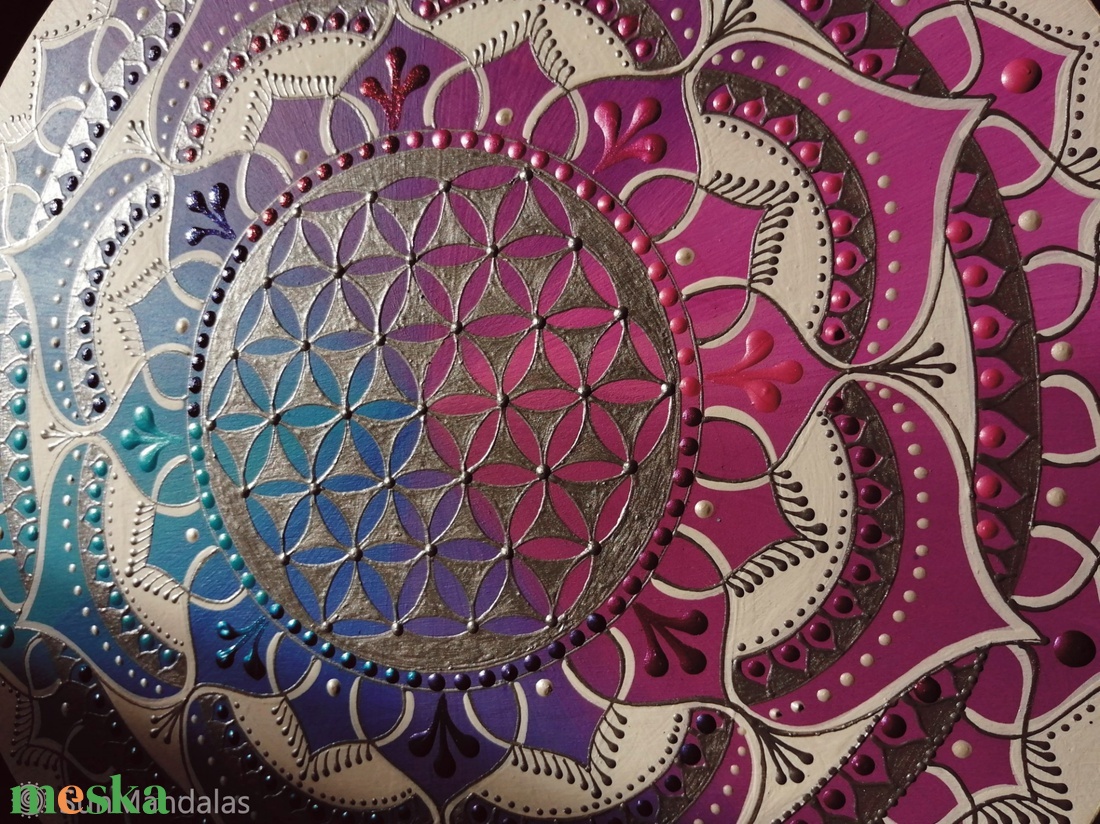  Kék-lila  Mandala - otthon & életmód - dekoráció - spiritualitás - mandala - Meska.hu