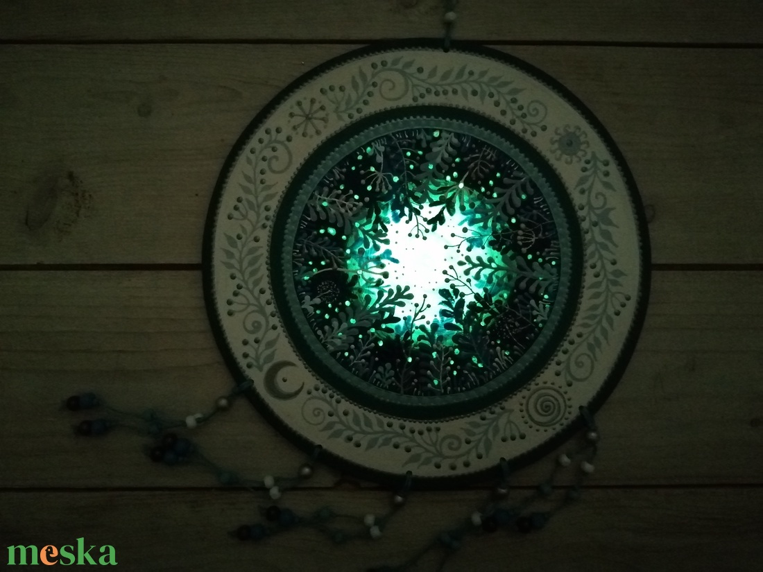 Ezüst erdei Hold  - otthon & életmód - dekoráció - spiritualitás - mandala - Meska.hu