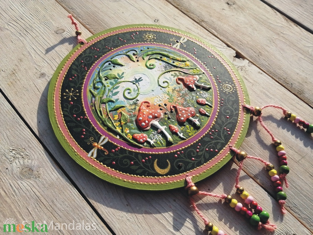 Varázserdő piros gombákkal - otthon & életmód - dekoráció - spiritualitás - mandala - Meska.hu Varázserdő piros gombákkal - otthon & életmód - dekoráció - spiritualitás - mandala - Meska.hu