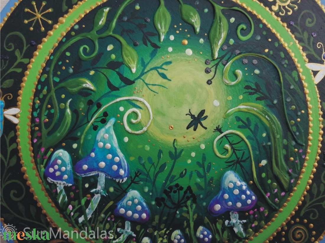 Varázserdő kék gombákkal - otthon & életmód - dekoráció - spiritualitás - mandala - Meska.hu Varázserdő kék gombákkal - otthon & életmód - dekoráció - spiritualitás - mandala - Meska.hu