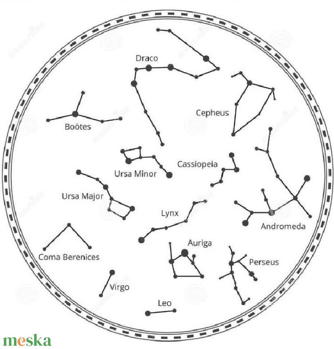 Csillagtérkép - otthon & életmód - dekoráció - spiritualitás - mandala - Meska.hu