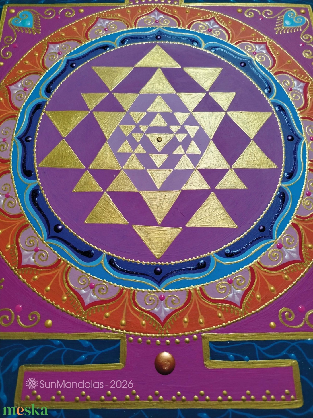 Sri Yantra - otthon & életmód - dekoráció - spiritualitás - mandala - Meska.hu