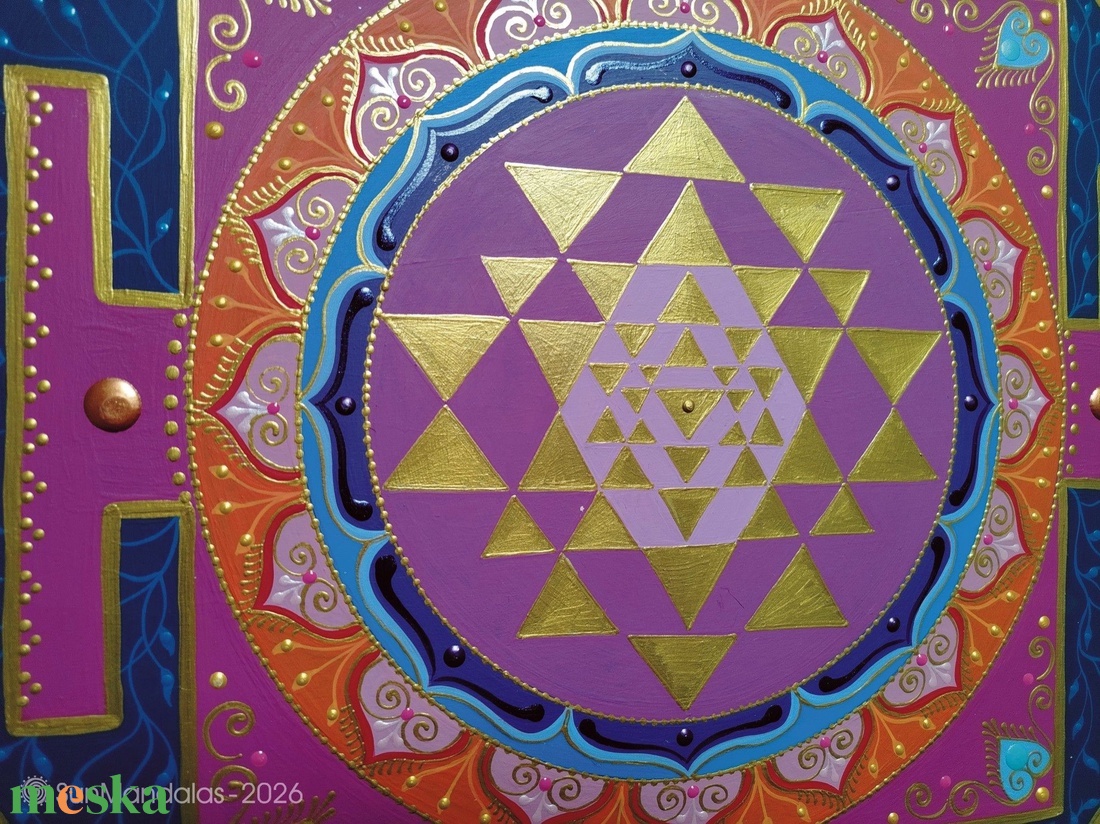 Sri Yantra - otthon & életmód - dekoráció - spiritualitás - mandala - Meska.hu