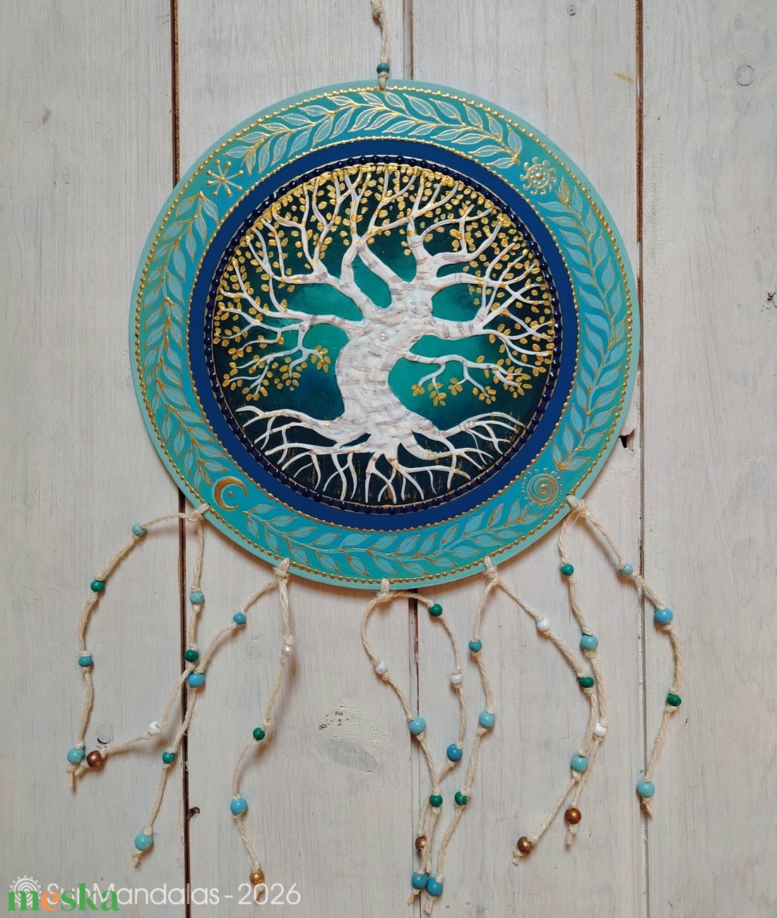 Arany nyír  Életfa  - otthon & életmód - dekoráció - fali és függő dekoráció - falra akasztható dekor - Meska.hu