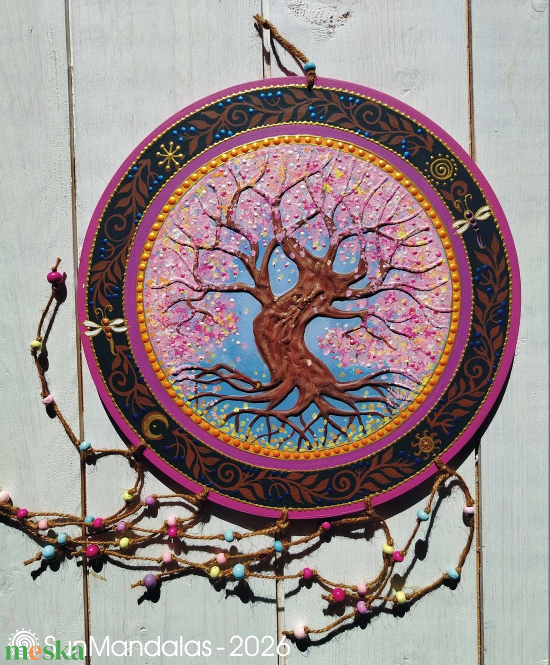 Cseresznyevirág   Életfa  - otthon & életmód - dekoráció - fali és függő dekoráció - falra akasztható dekor - Meska.hu