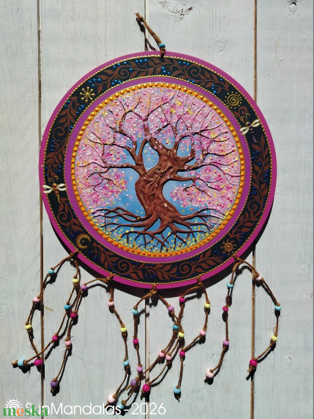 Cseresznyevirág   Életfa  - otthon & életmód - dekoráció - fali és függő dekoráció - falra akasztható dekor - Meska.hu