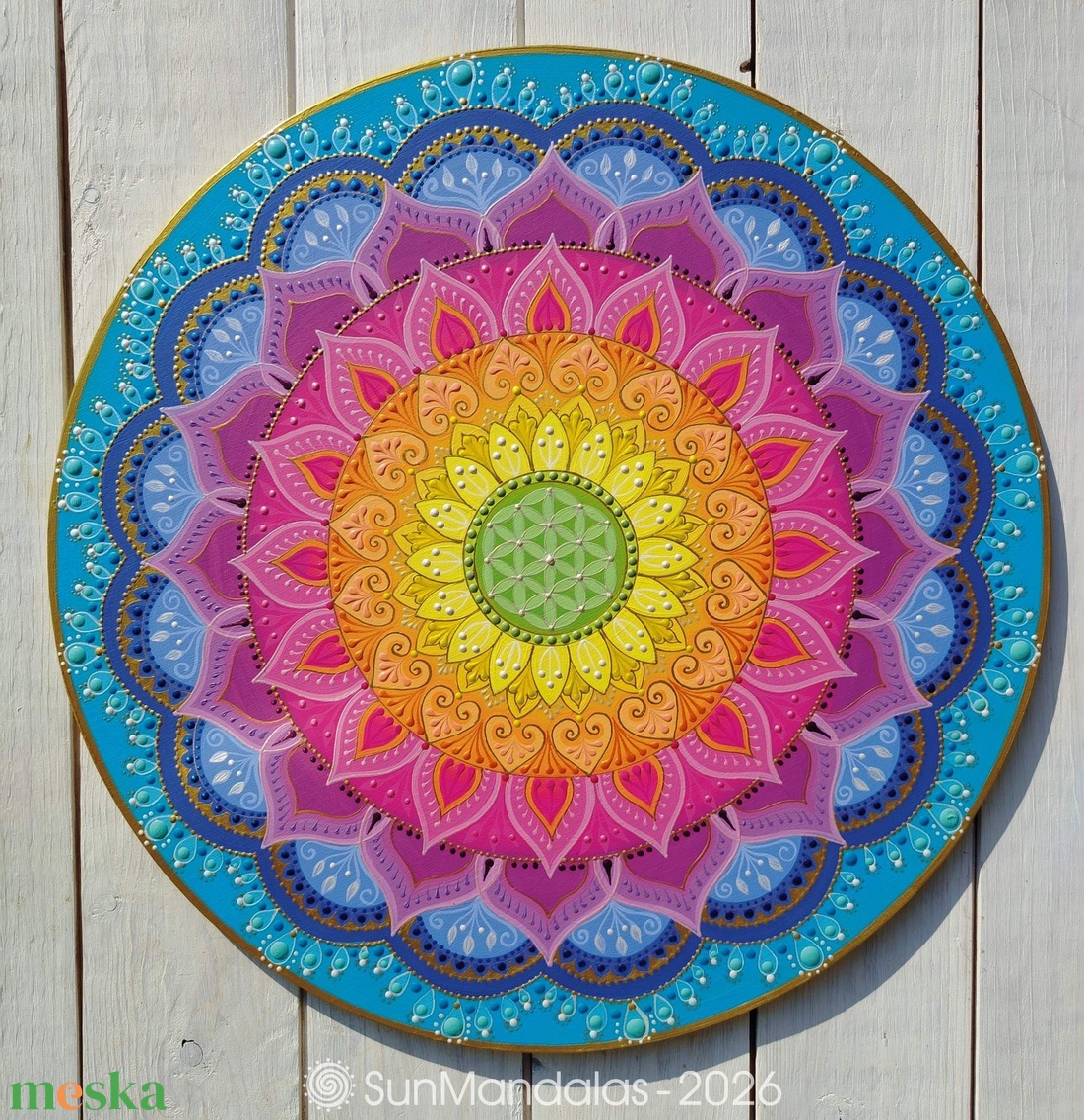 Szivárvány Mandala  - otthon & életmód - dekoráció - spiritualitás - mandala - Meska.hu