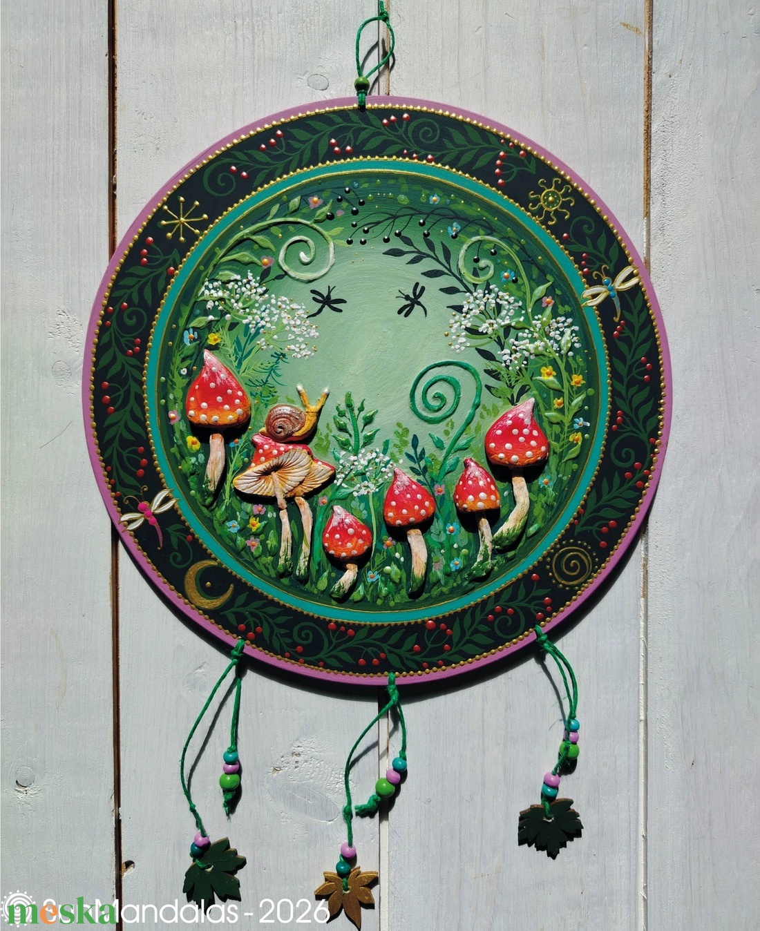 Varázserdő piros gombákkal  - otthon & életmód - dekoráció - spiritualitás - mandala - Meska.hu