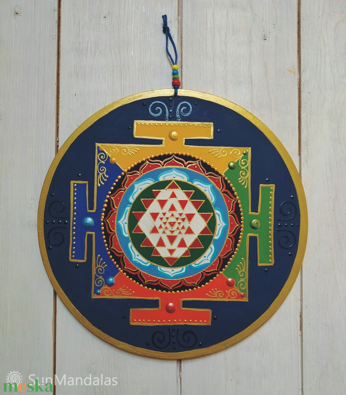   Mini Sri Yantra - otthon & életmód - dekoráció - spiritualitás - mandala - Meska.hu
