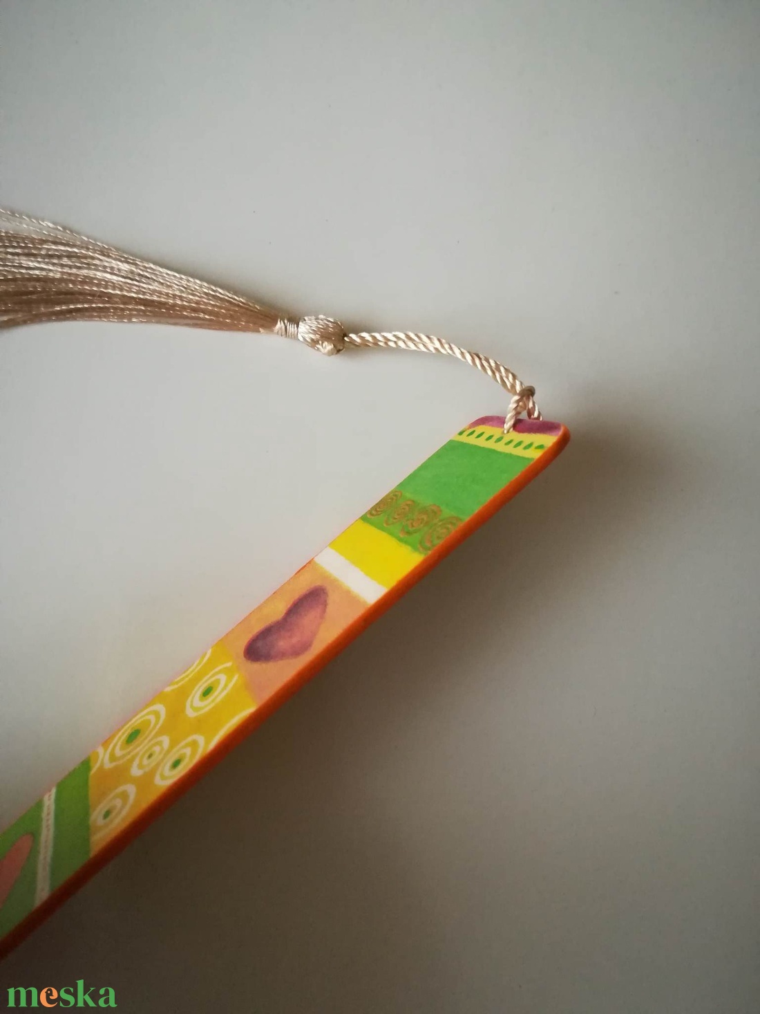 Szivecskés, színes könyvjelző  - könyv & zene - könyvjelző - Meska.hu