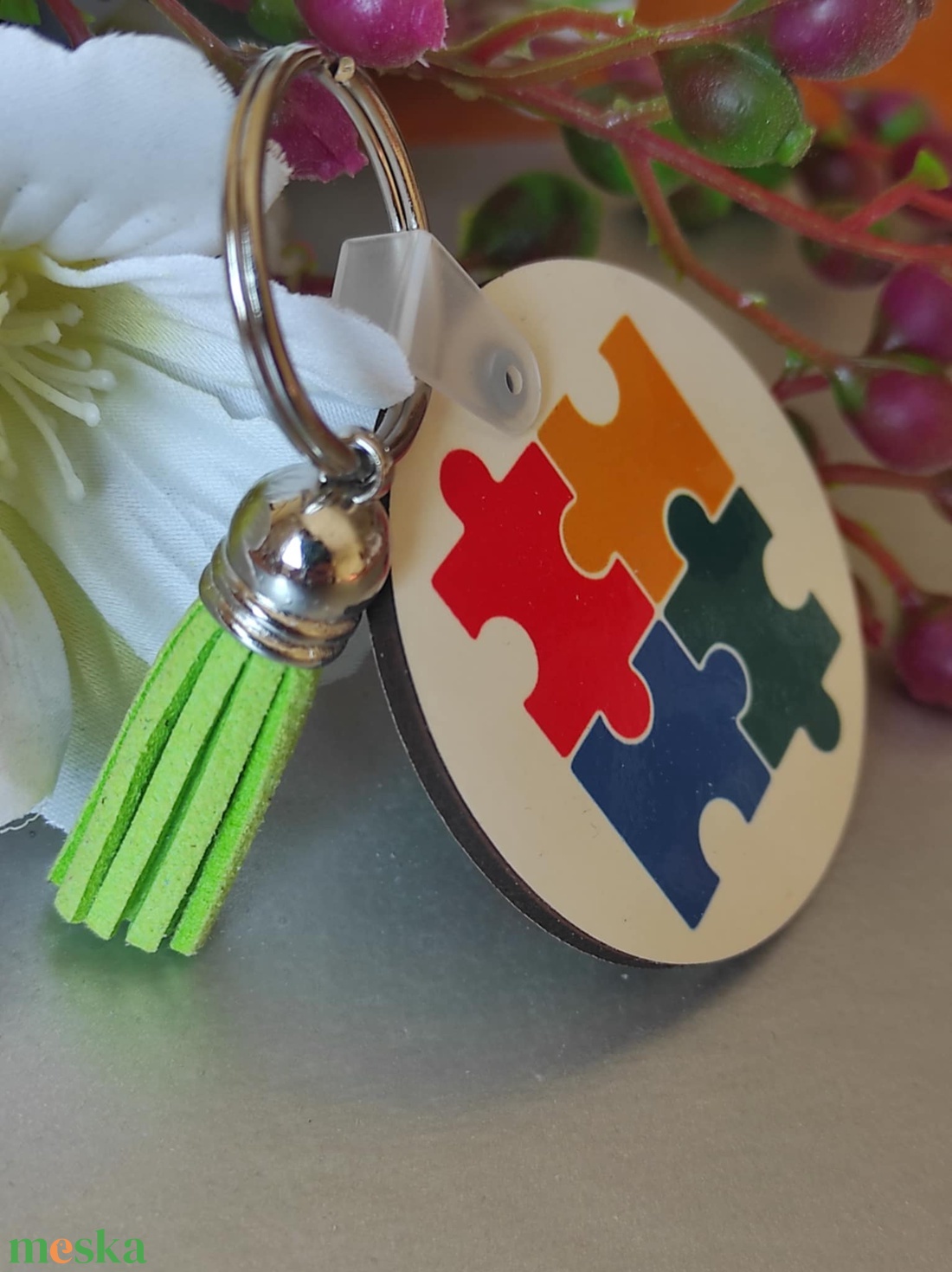 'Just different - Not less' autizmus tudatosság kulcstartó - táska & tok - kulcstartó & táskadísz - kulcstartó - Meska.hu 'Just different - Not less' autizmus tudatosság kulcstartó - táska & tok - kulcstartó & táskadísz - kulcstartó - Meska.hu