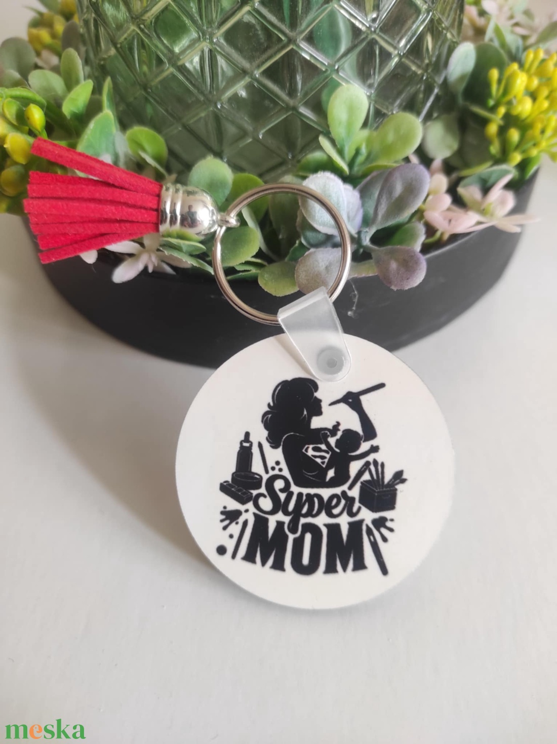 Super Mom (Szuper Anya) kulcstartó � a hétköznapok hősnőinek - táska & tok - kulcstartó & táskadísz - kulcstartó - Meska.hu