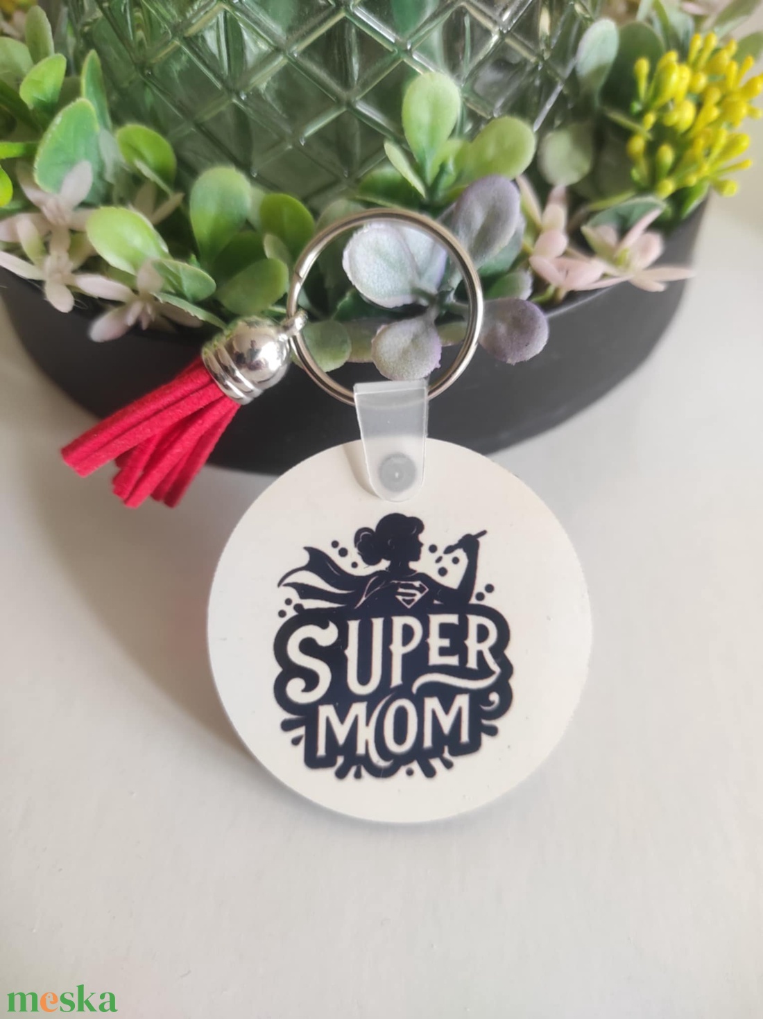 Super Mom (Szuper Anya) kulcstartó � a hétköznapok hősnőinek - táska & tok - kulcstartó & táskadísz - kulcstartó - Meska.hu