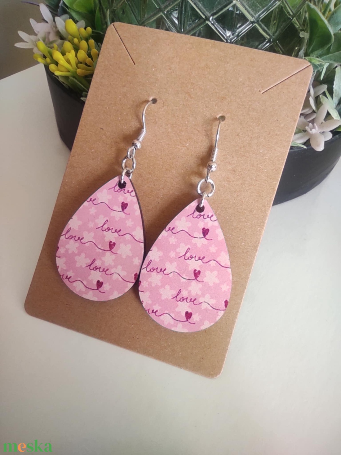 Love Notes fülbevaló  - ékszer - fülbevaló - lógó csepp fülbevaló - Meska.hu