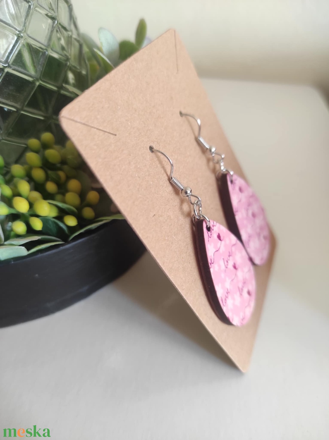 Love Notes fülbevaló  - ékszer - fülbevaló - lógó csepp fülbevaló - Meska.hu