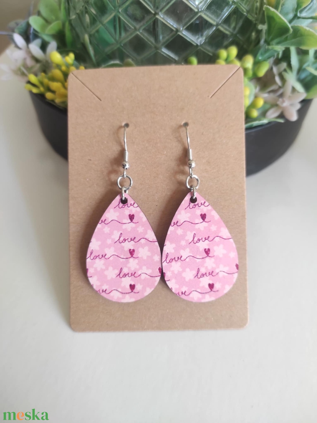 Love Notes fülbevaló  - ékszer - fülbevaló - lógó csepp fülbevaló - Meska.hu