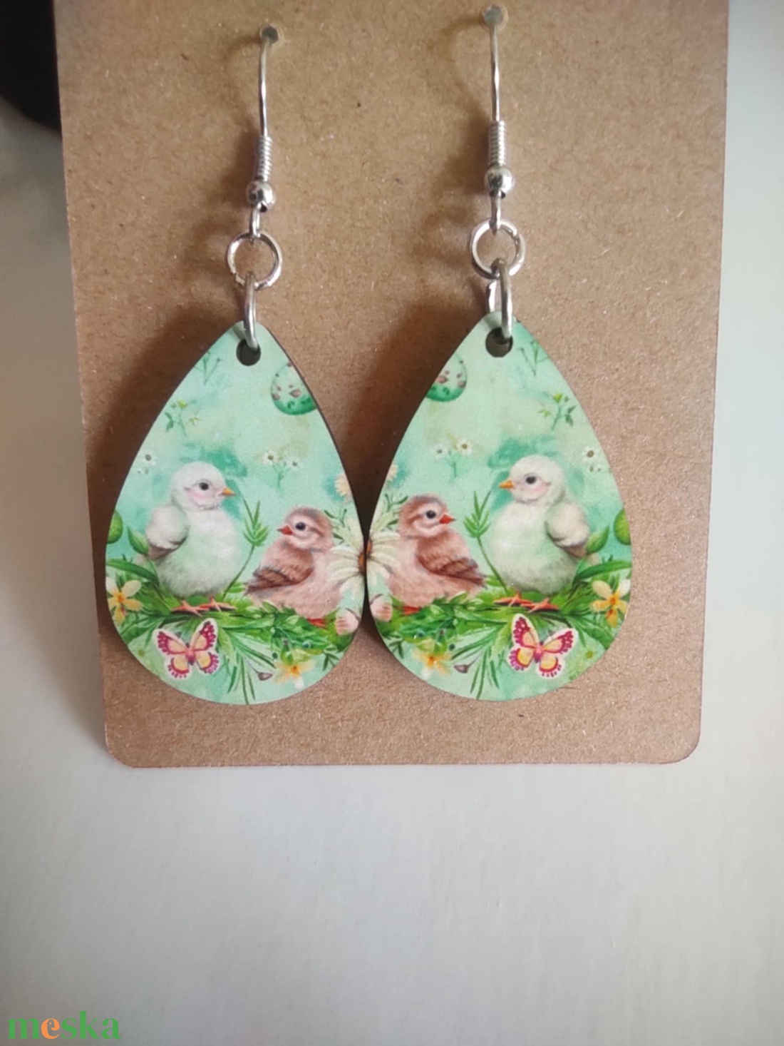 Erdei barátok fülbevaló - ékszer - fülbevaló - lógó csepp fülbevaló - Meska.hu