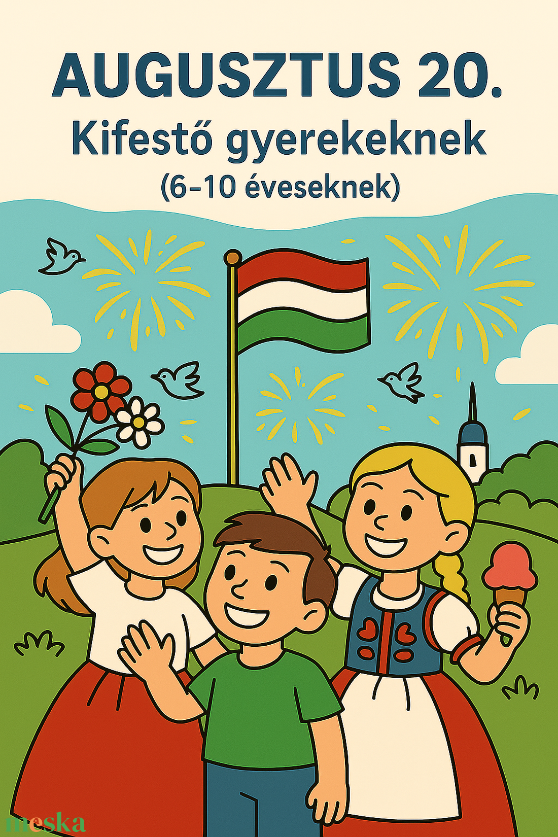Augusztus 20. Kifestő gyerekeknek (nyomtatható PDF, 610 éveseknek) - otthon & életmód - papír, írószer - színező - Meska.hu Augusztus 20. Kifestő gyerekeknek (nyomtatható PDF, 610 éveseknek) - otthon & életmód - papír, írószer - színező - Meska.hu